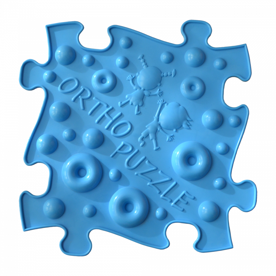 Sensorik Matte Orthopuzzle mit harter Oberfläche in Blau